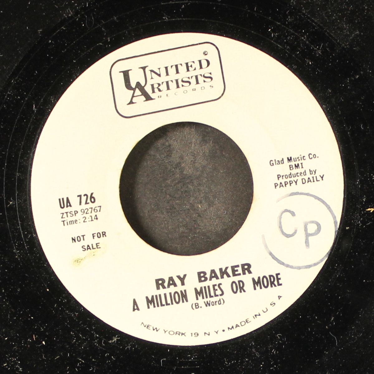 without a reason / a million miles or more by RAY BAKER