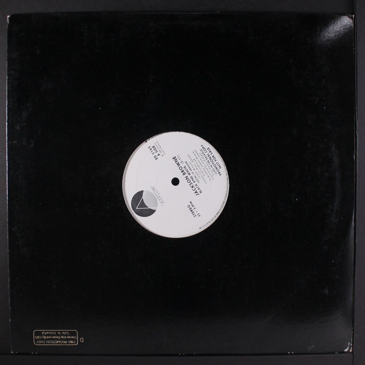 black and white / same by JACKSON BROWNE