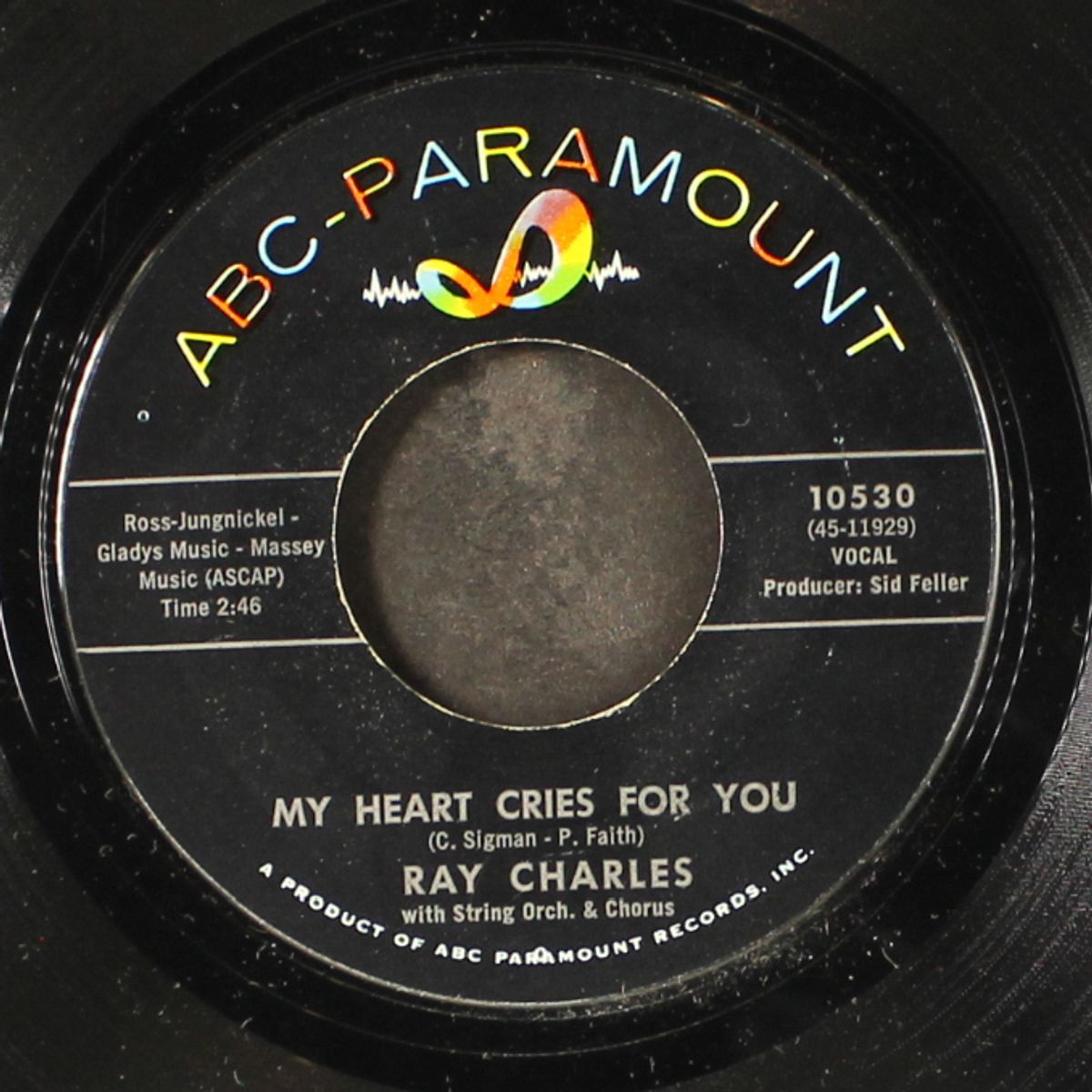 baby don't you cry / my heart cries for you by RAY CHARLES