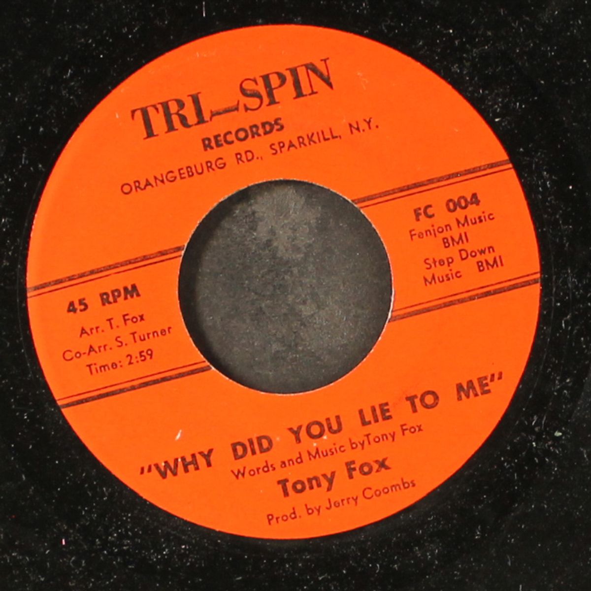 i've been searchin' / why did you lie by TONY FOX