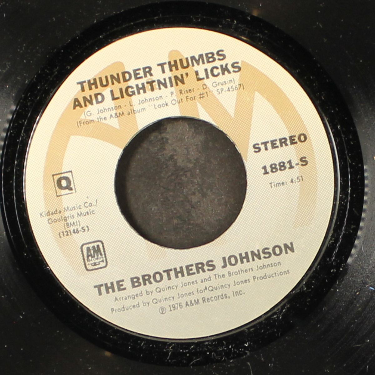 free and single / thunder thumbs and lightnin' licks by BROTHERS JOHNSON