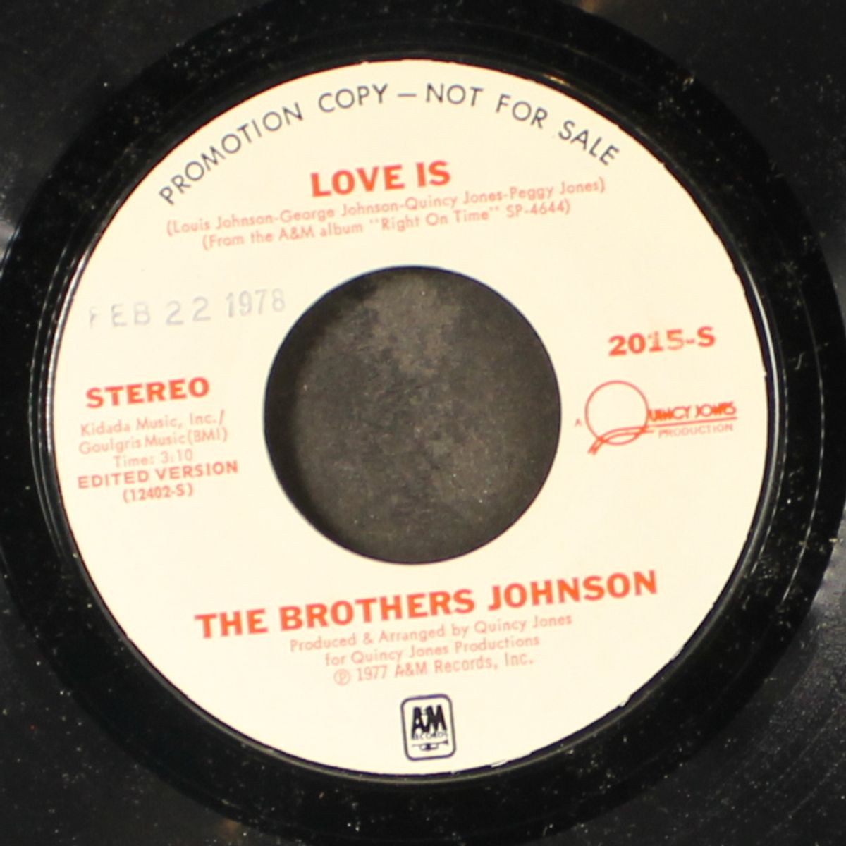 love is / mono by BROTHERS JOHNSON