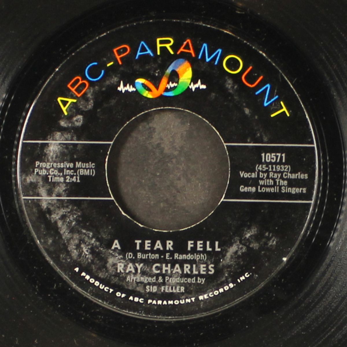 a tear fell / no one to cry to by RAY CHARLES