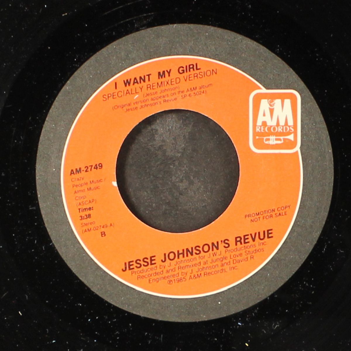 i want my girl / same by JESSE JOHNSON'S REVUE