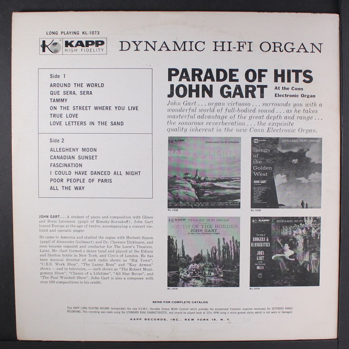 parade of hits by JOHN GART