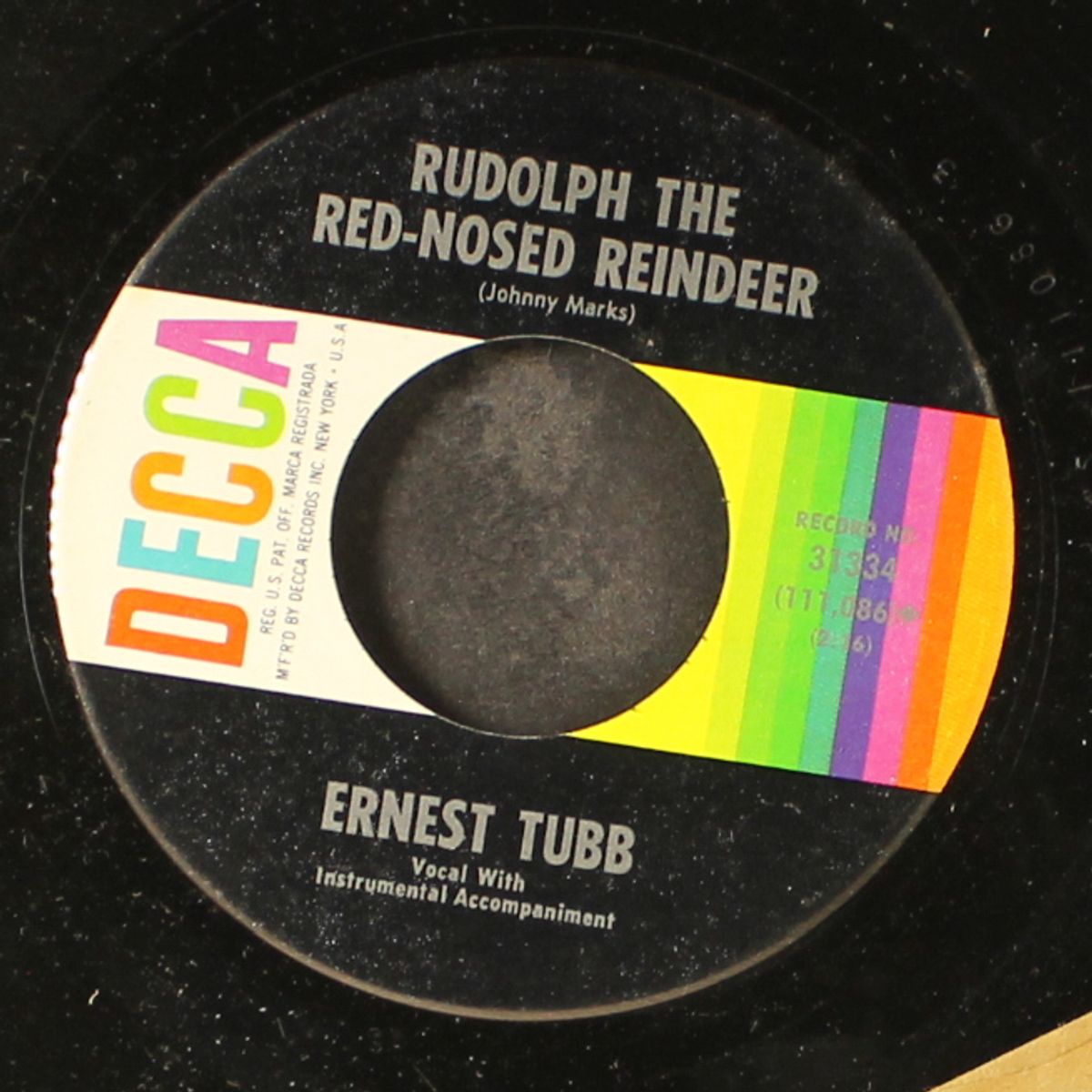 rudolph the red-nosed reindeer / christmas is just another day by ERNEST TUBB