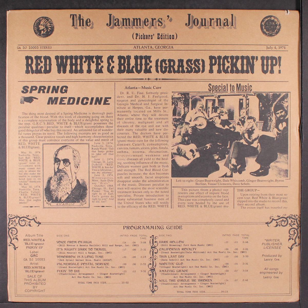 pickin' up by RED, WHITE & BLUE (GRASS)