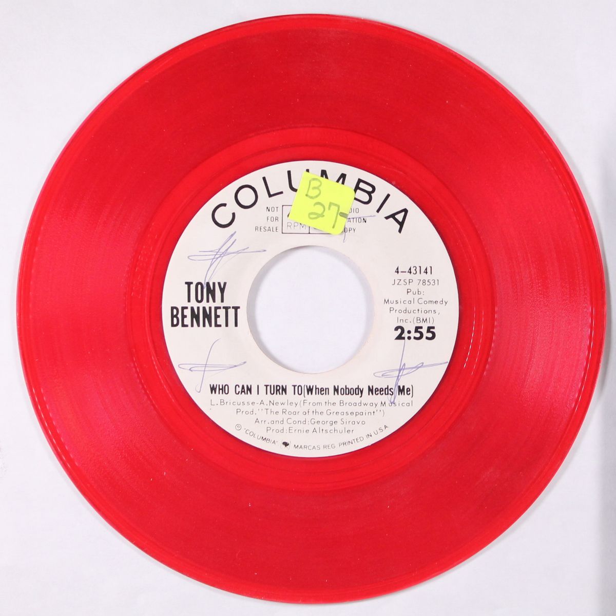 if i ruled the world / take the moment by TONY BENNETT