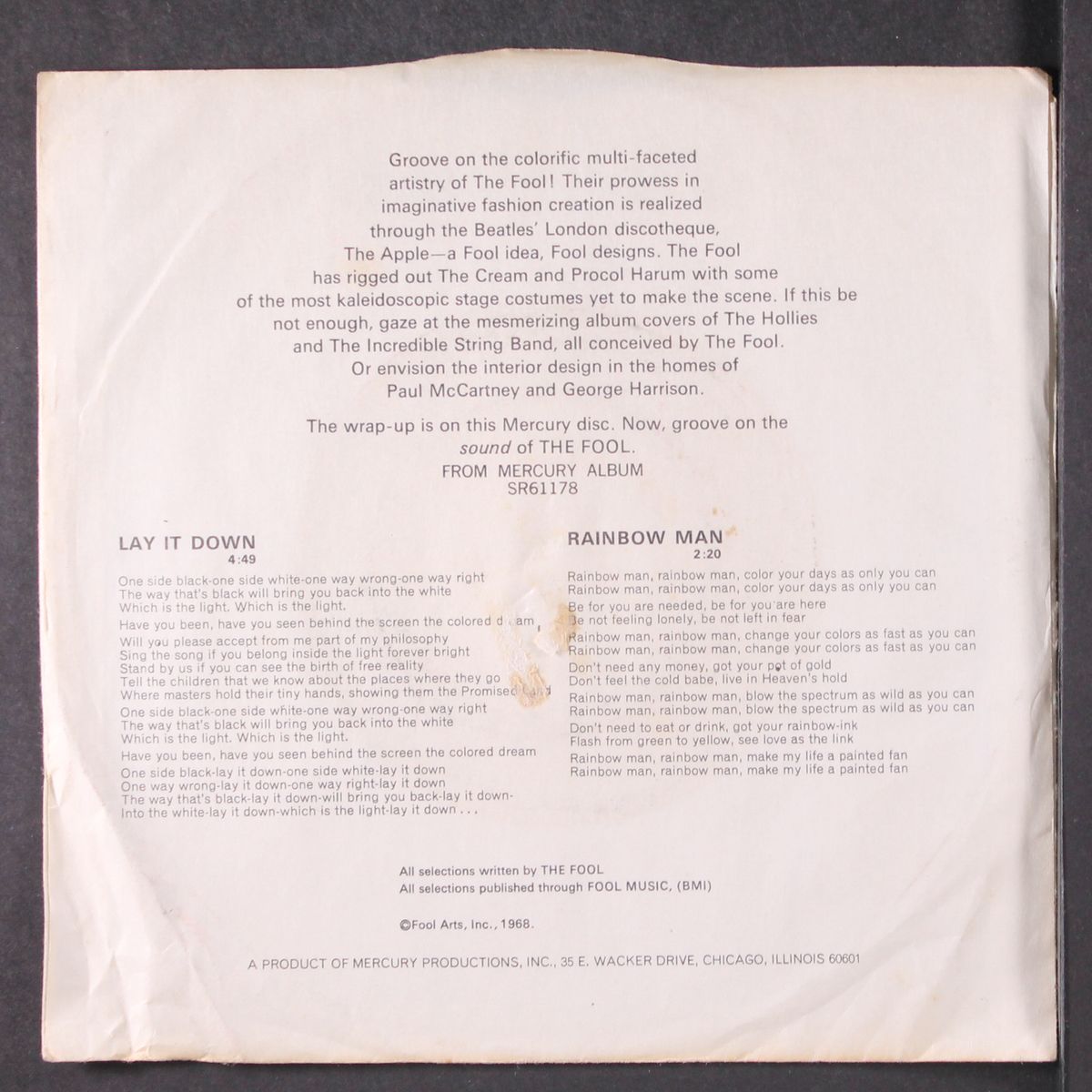 lay it down by FOOL