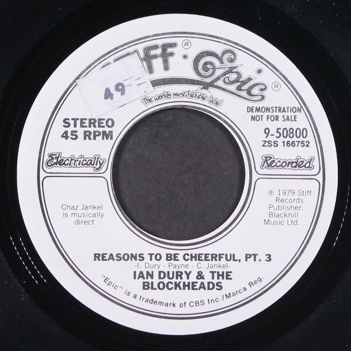reasons to be cheerful, pt. 3 / same by IAN DURY & BLOCKHEADS