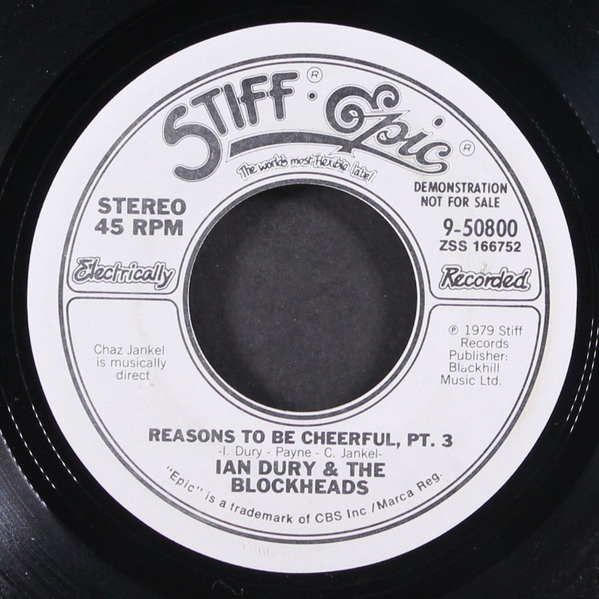 reasons to be cheerful, pt. 3 / same by IAN DURY & BLOCKHEADS