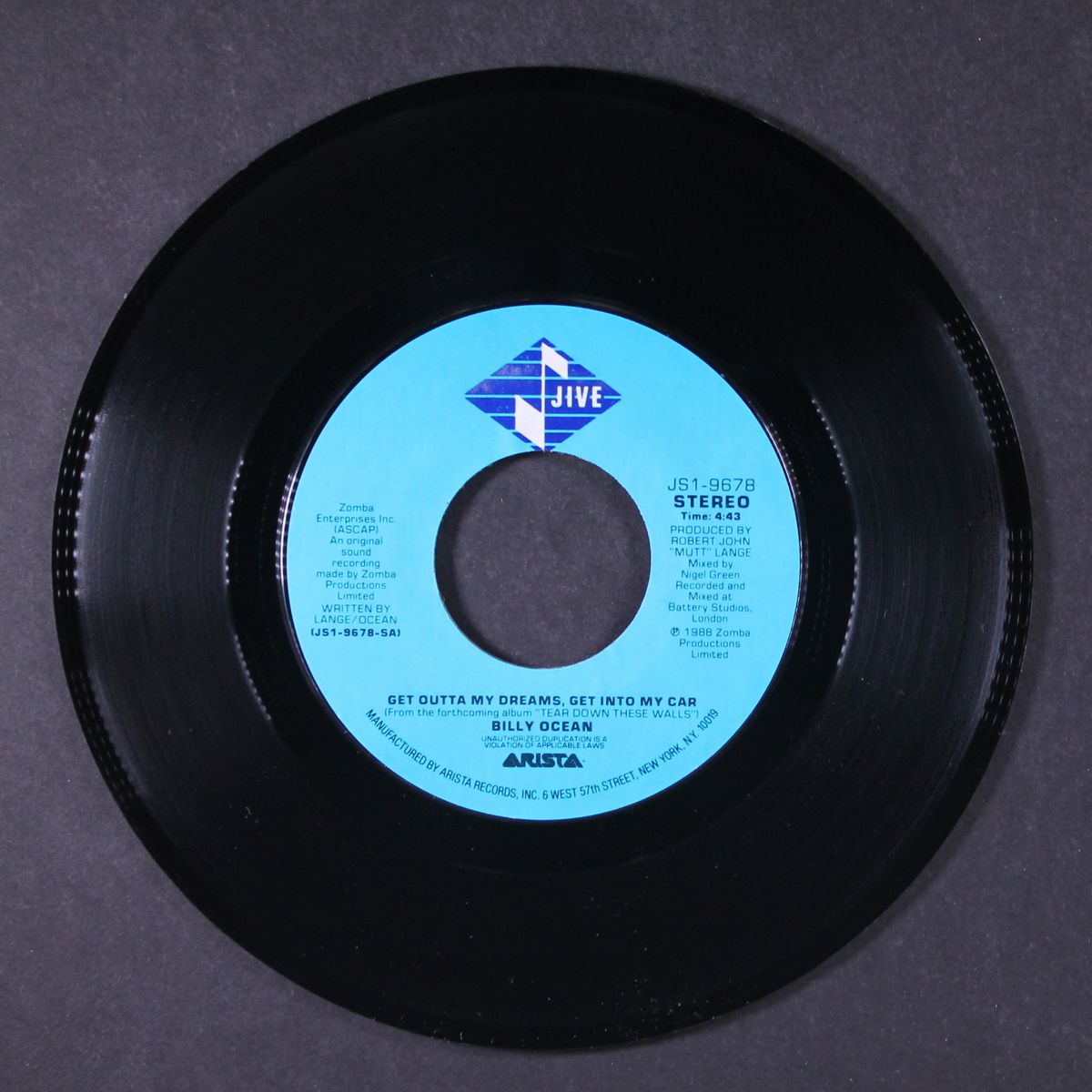 get outta my dreams, get into my car / showdown by BILLY OCEAN