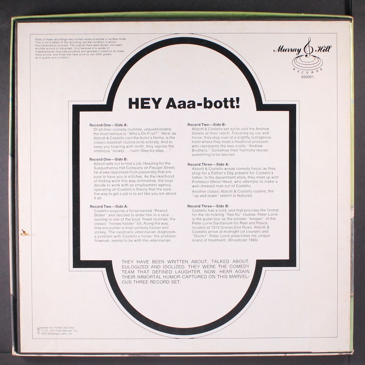 hey aaa-bott! by ABBOTT & COSTELLO