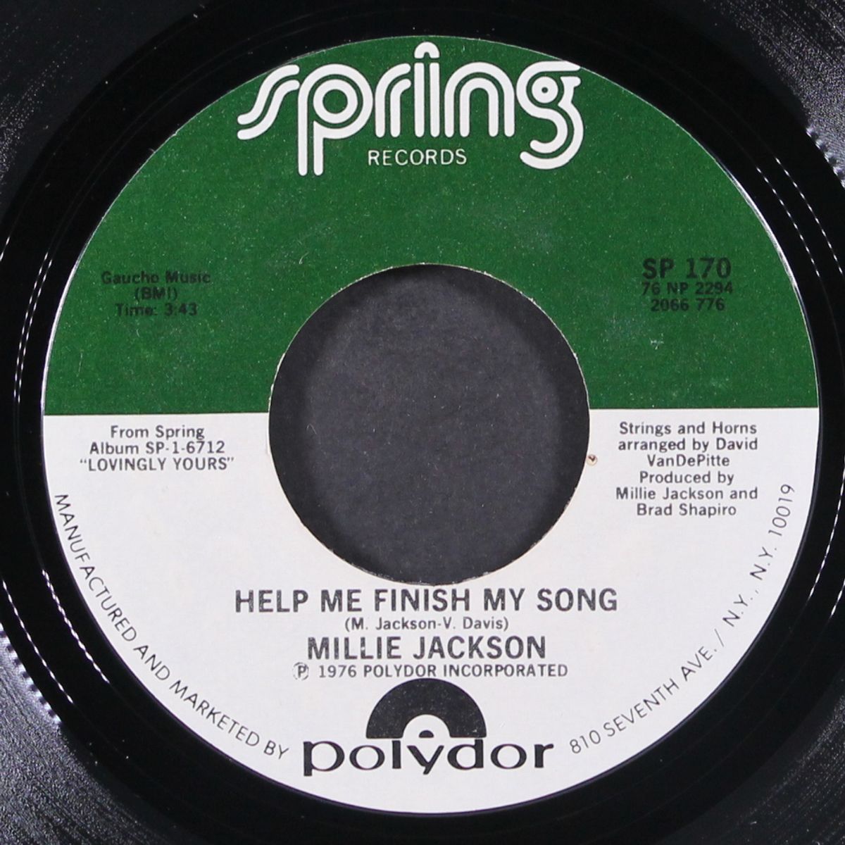 i can't say goodbye / help me finish my somg by MILLIE JACKSON