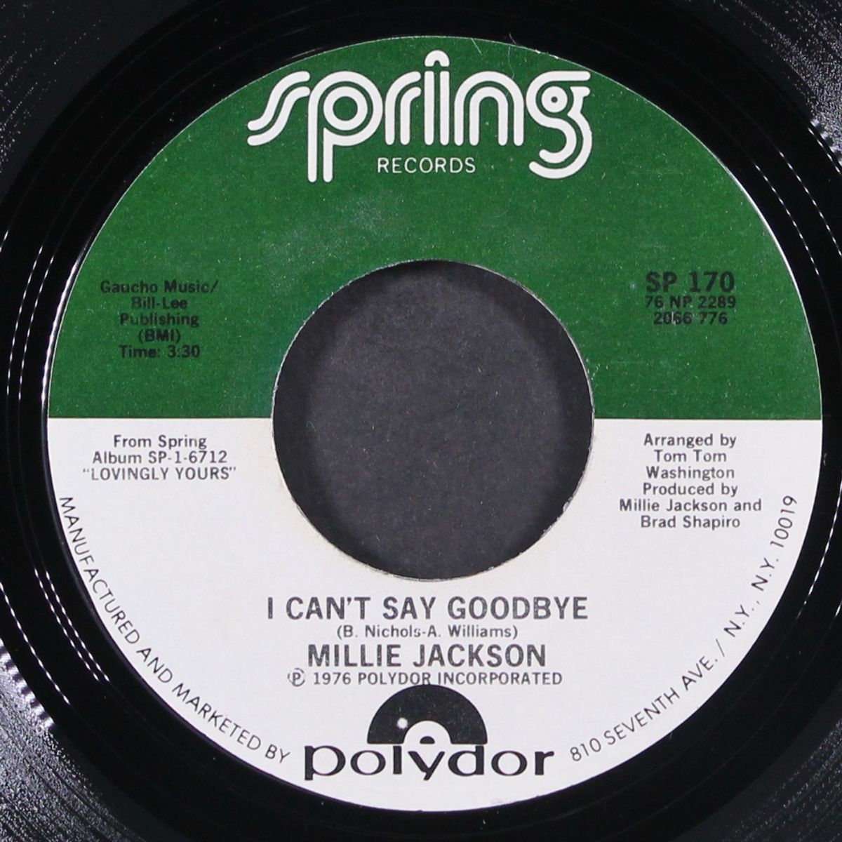 i can't say goodbye / help me finish my somg by MILLIE JACKSON