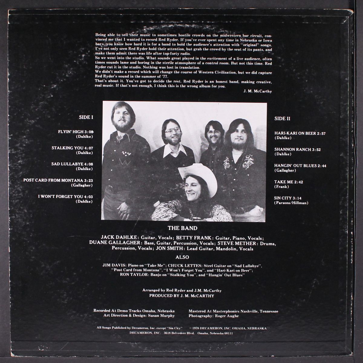 the red ryder band by RED RYDER BAND