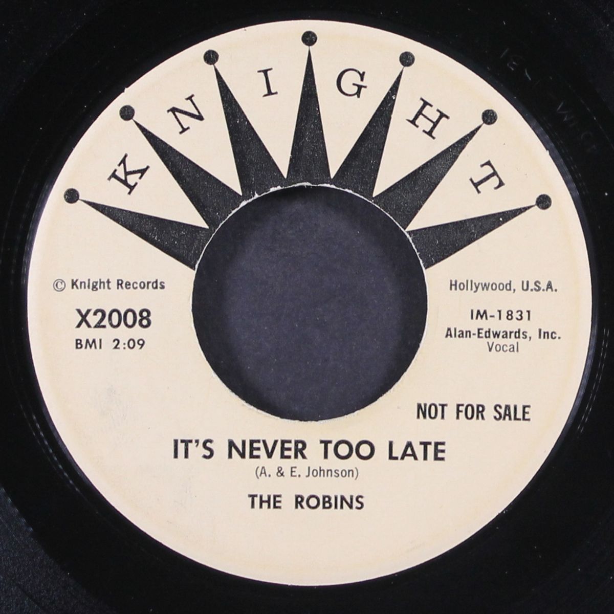it's never too late / a little bird told me by ROBINS