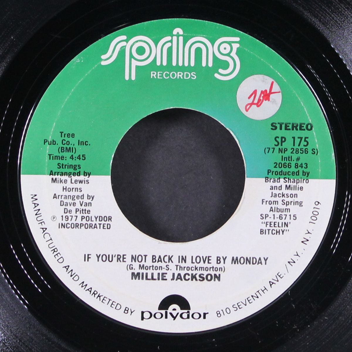 if you're not back in love by monday / a little taste of outside love by MILLIE JACKSON