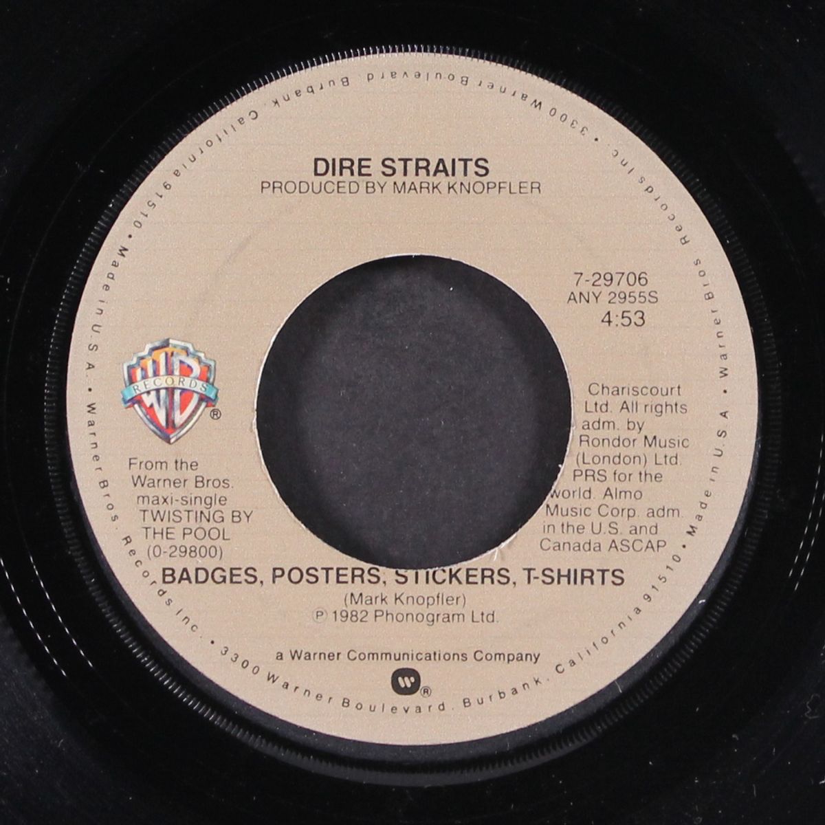 twisting by the pool / badges, posters, stickers, t-shirts by DIRE STRAITS