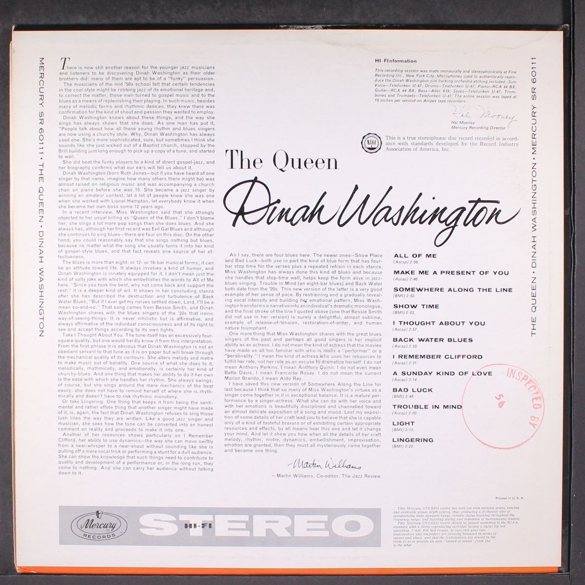 the queen! by DINAH WASHINGTON