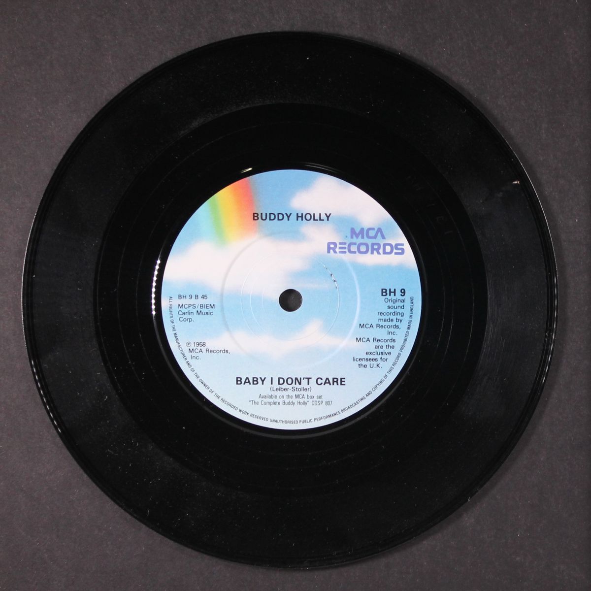 reminiscing / baby i don't care by BUDDY HOLLY