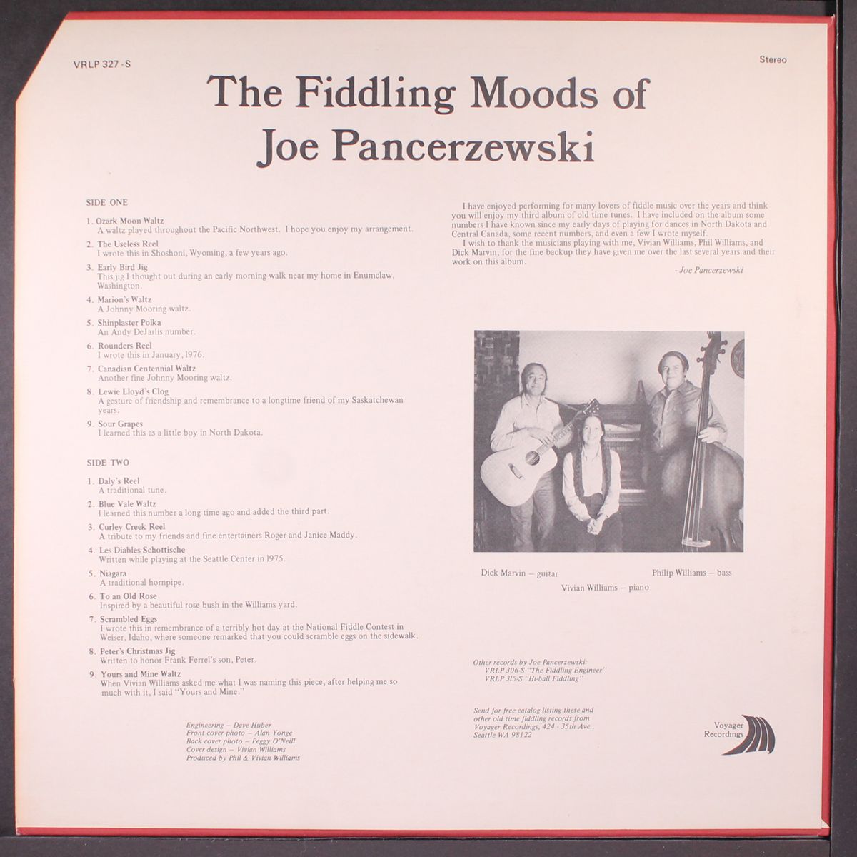 the fiddling moods of by JOE PANCERZEWSKI