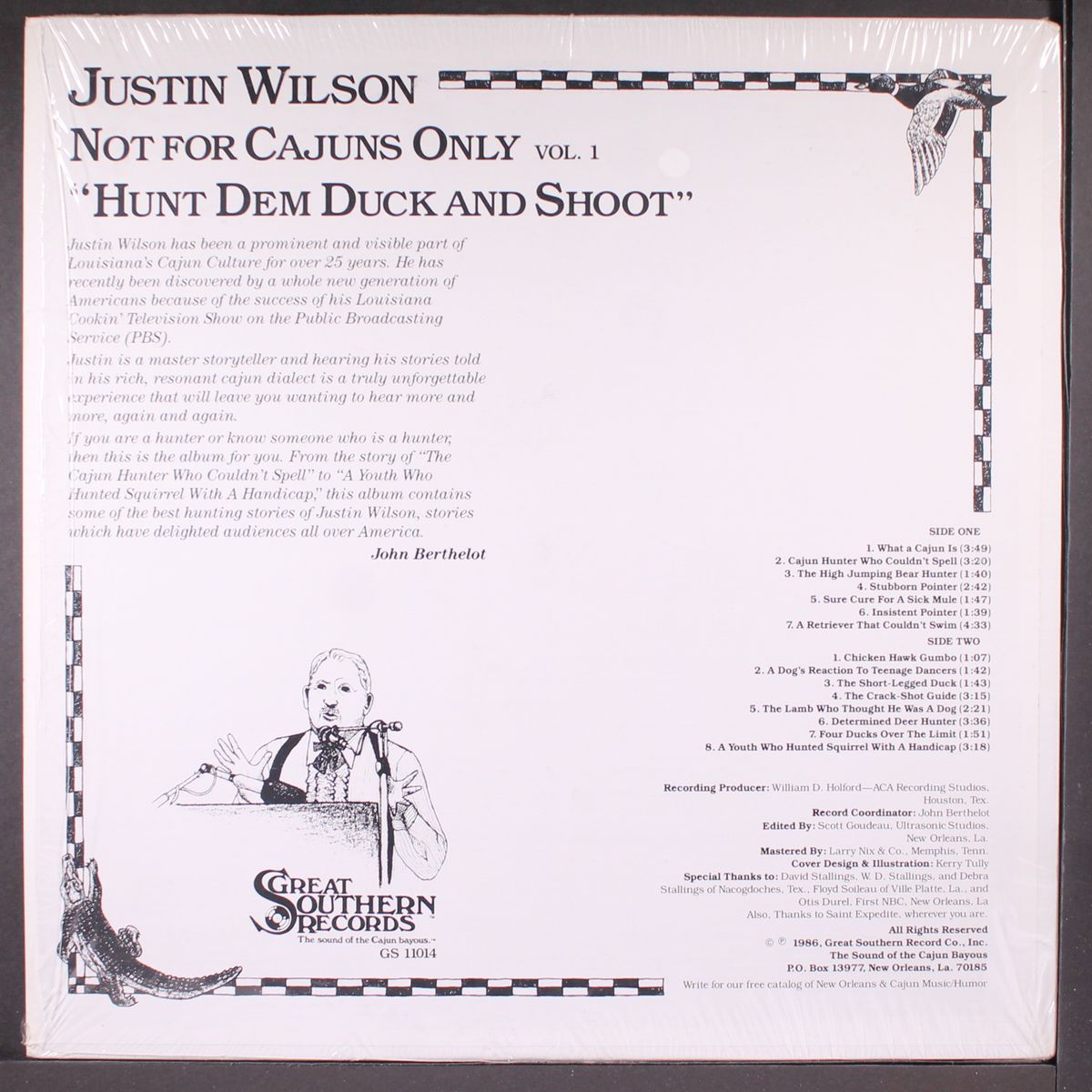 not for cajuns only, vol. 1 by JUSTIN WILSON