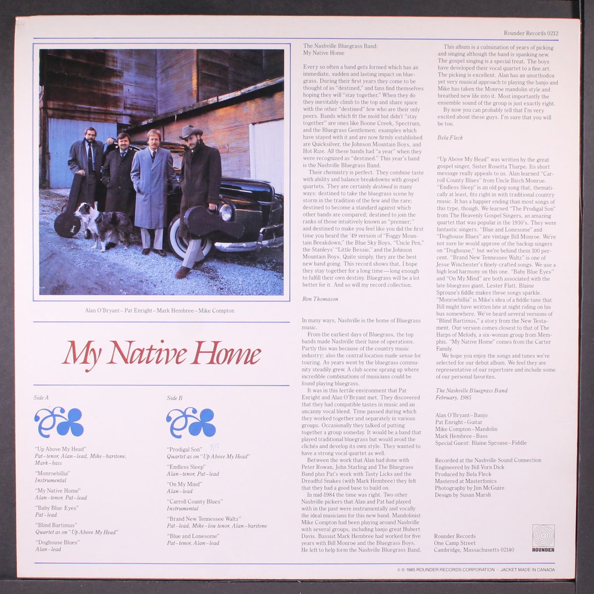 my native home by NASHVILLE BLUEGRASS BAND