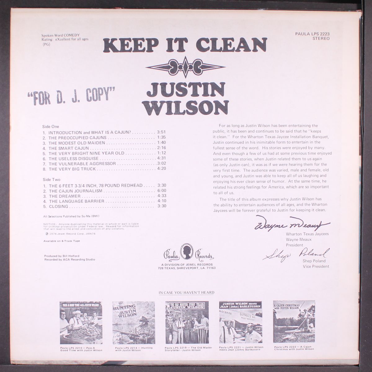 keep it clean by JUSTIN WILSON