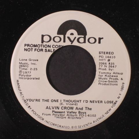 ALVIN CROW & PLEASANT VALLEY BOYS
