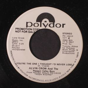 ALVIN CROW & PLEASANT VALLEY BOYS