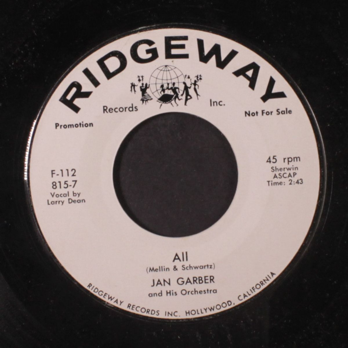 all / gee but it's nice to have somebody nice by JAN GARBER