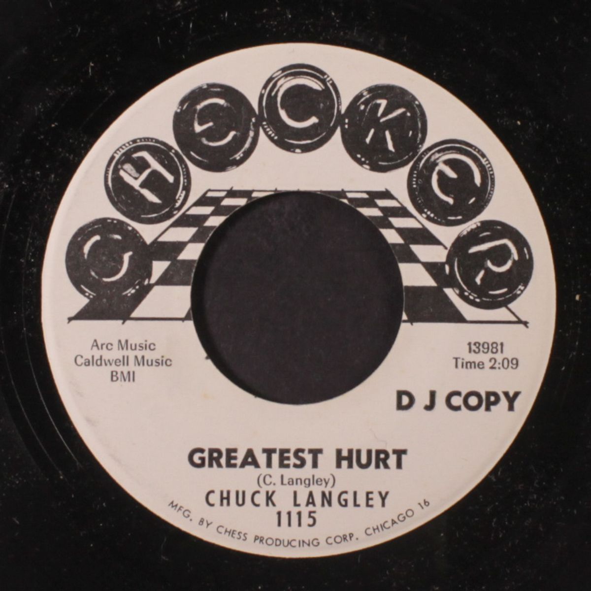 tain't me buddy / greatest hurt by CHUCK LANGLEY