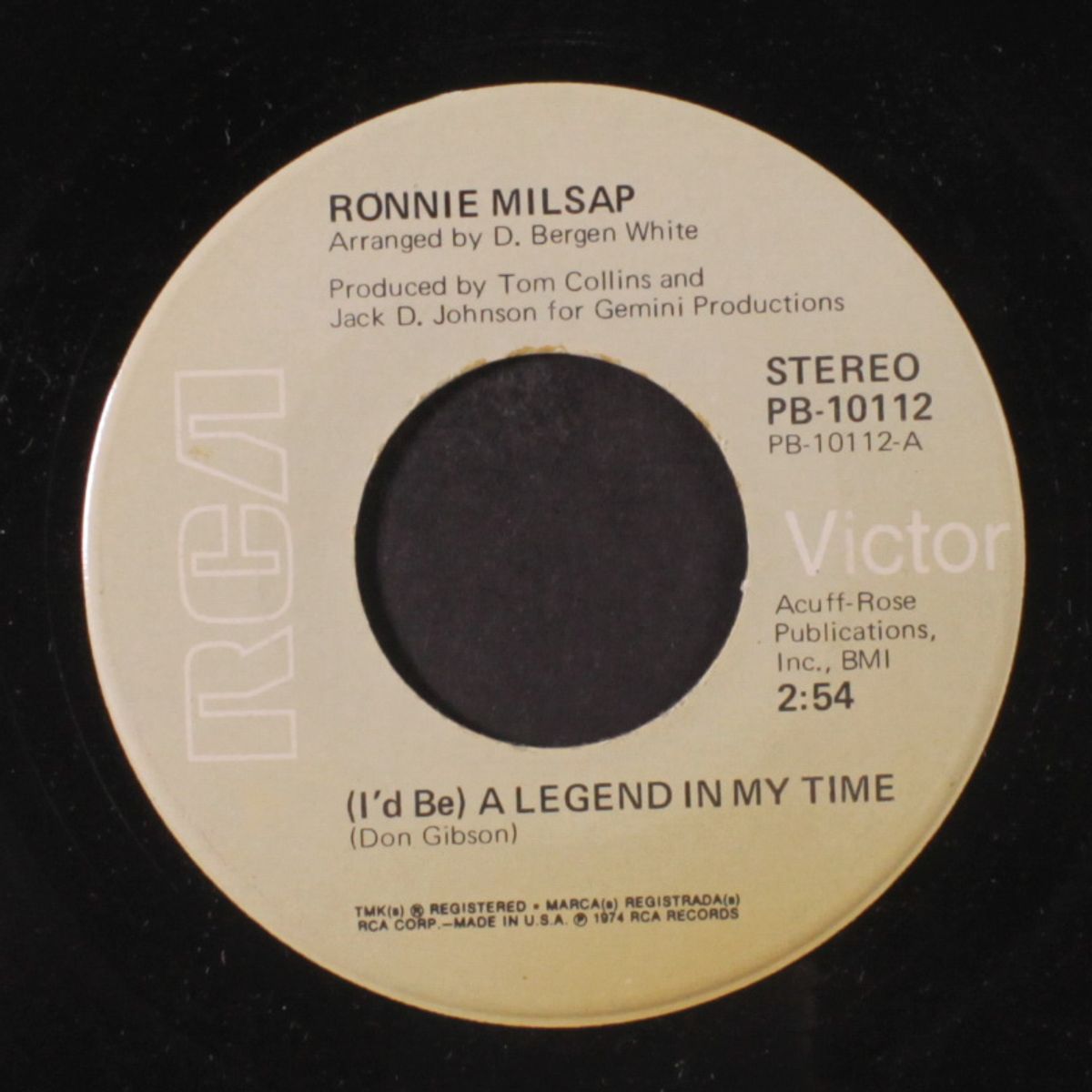 a legend in my time by RONNIE MILSAP