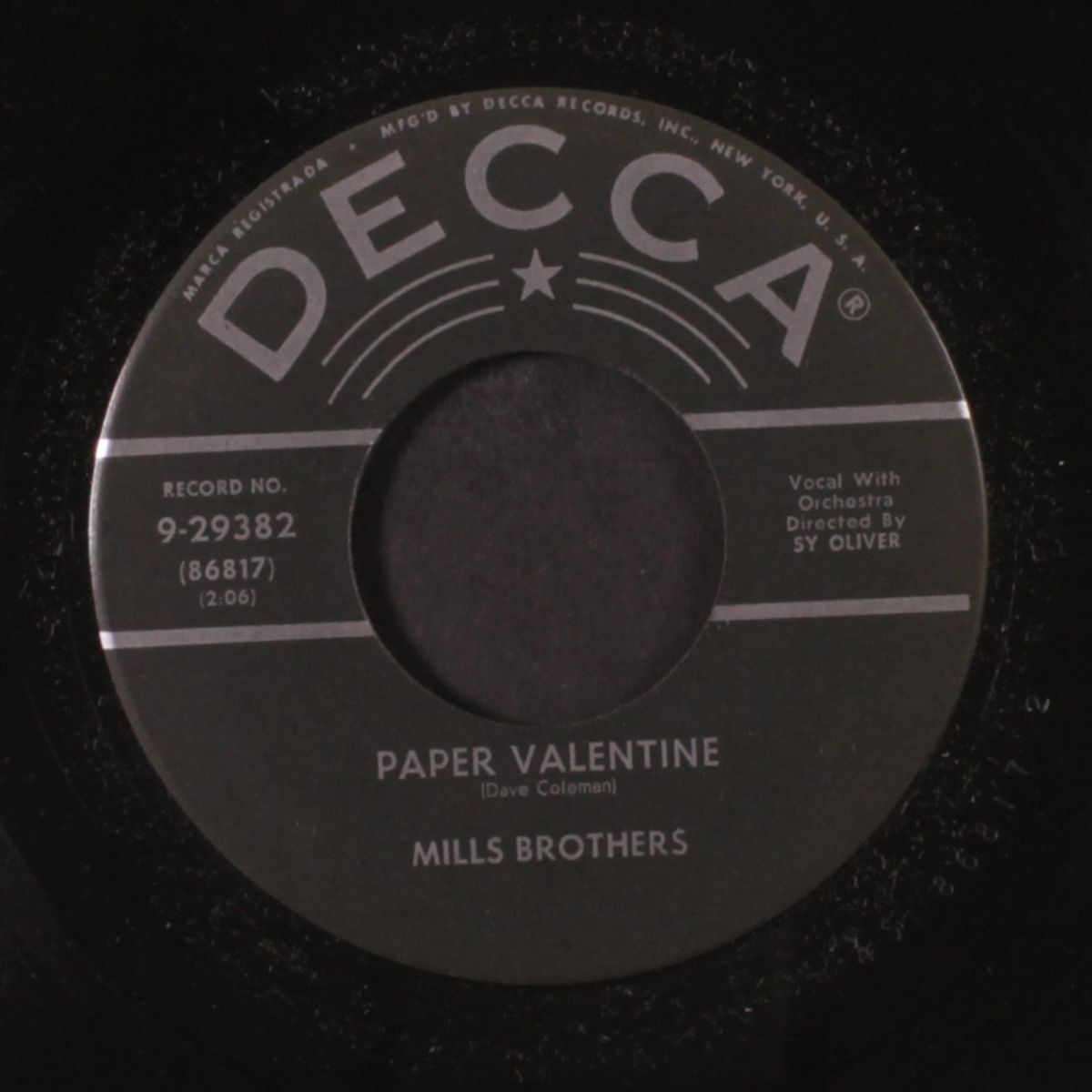paper valentine by MILLS BROTHERS