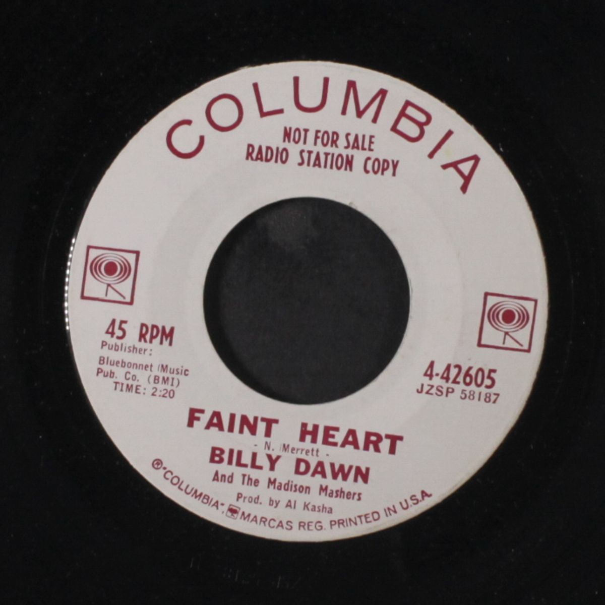 the madison's back in town / faint heart by BILLY DAWN