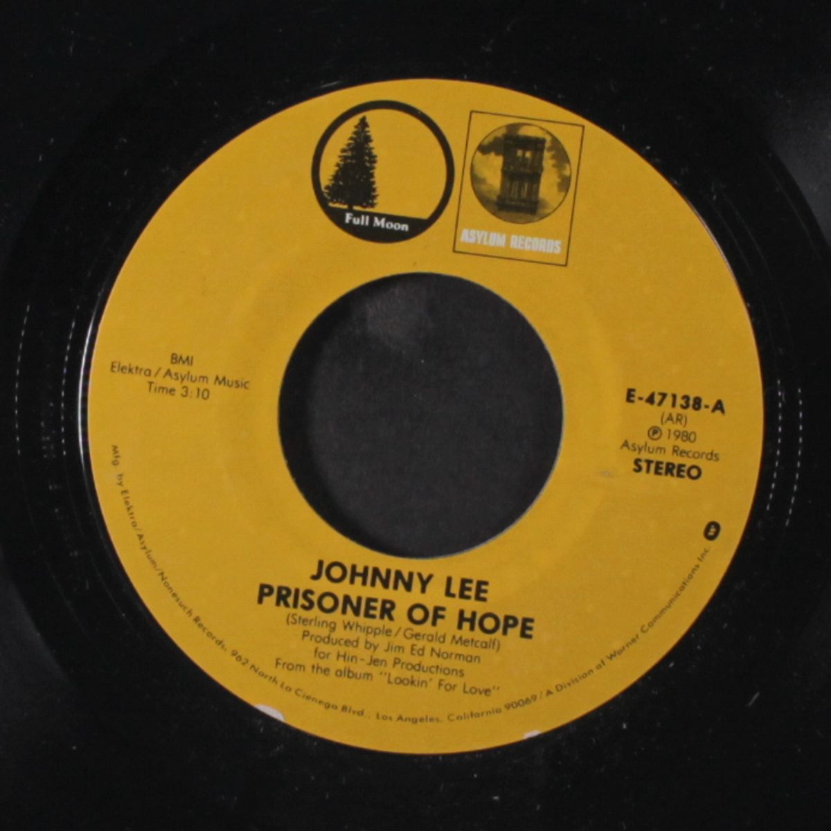 prisoner of love / fool for love by JOHNNY LEE