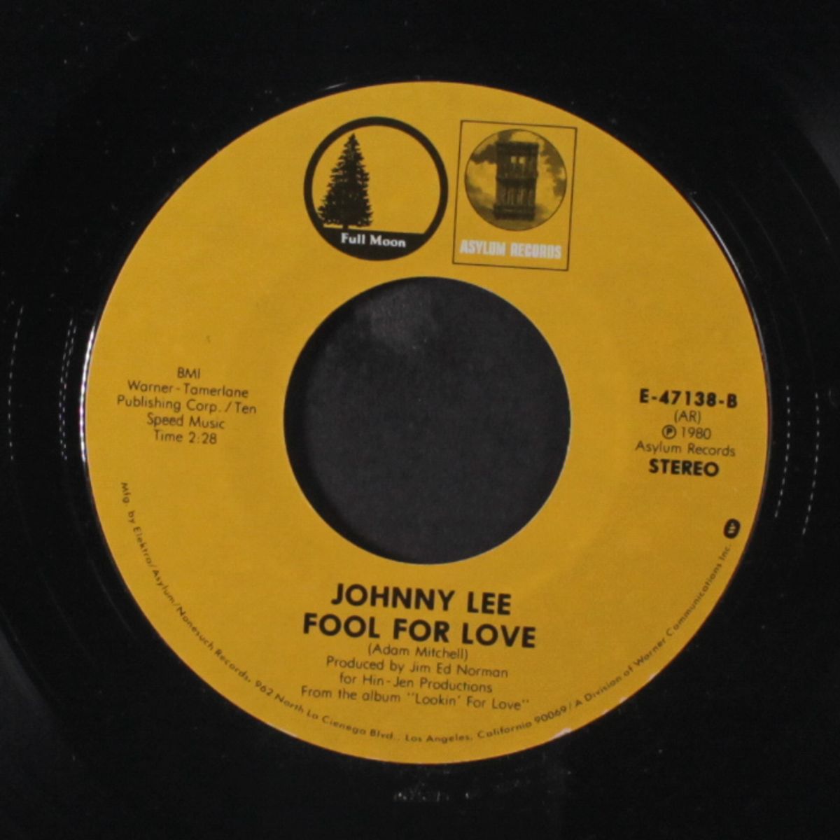 prisoner of love / fool for love by JOHNNY LEE