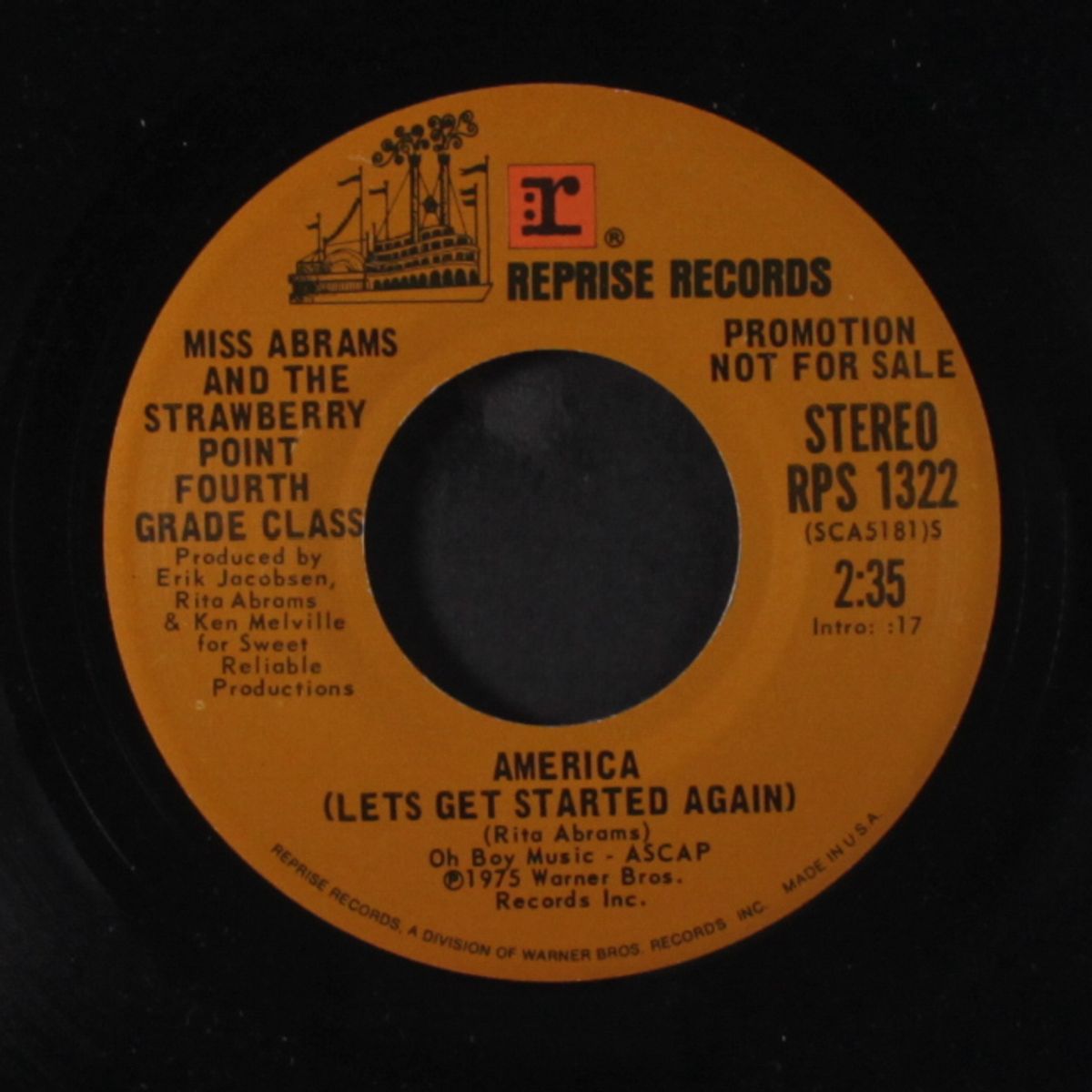 america (lets get started again / mono) by MISS ABRAMS & STRAWBERRY POINT 4TH GRADE