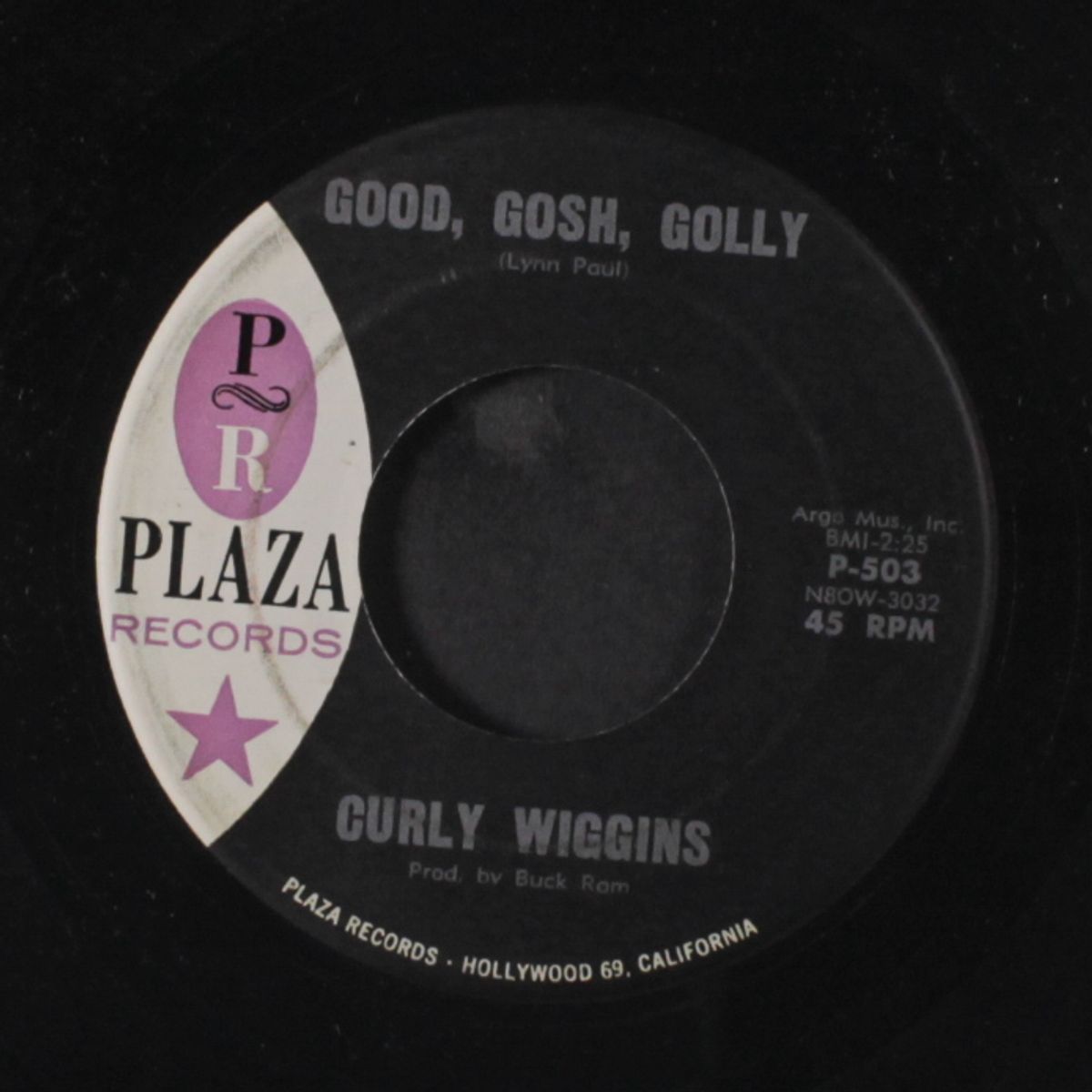 nobody to love / good, gosh, golly by CURLY WIGGINS