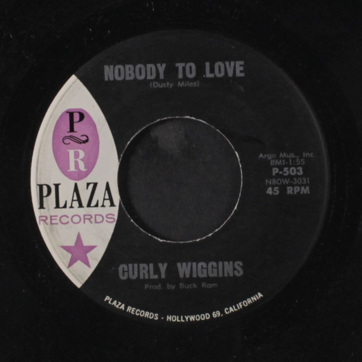 nobody to love / good, gosh, golly by CURLY WIGGINS