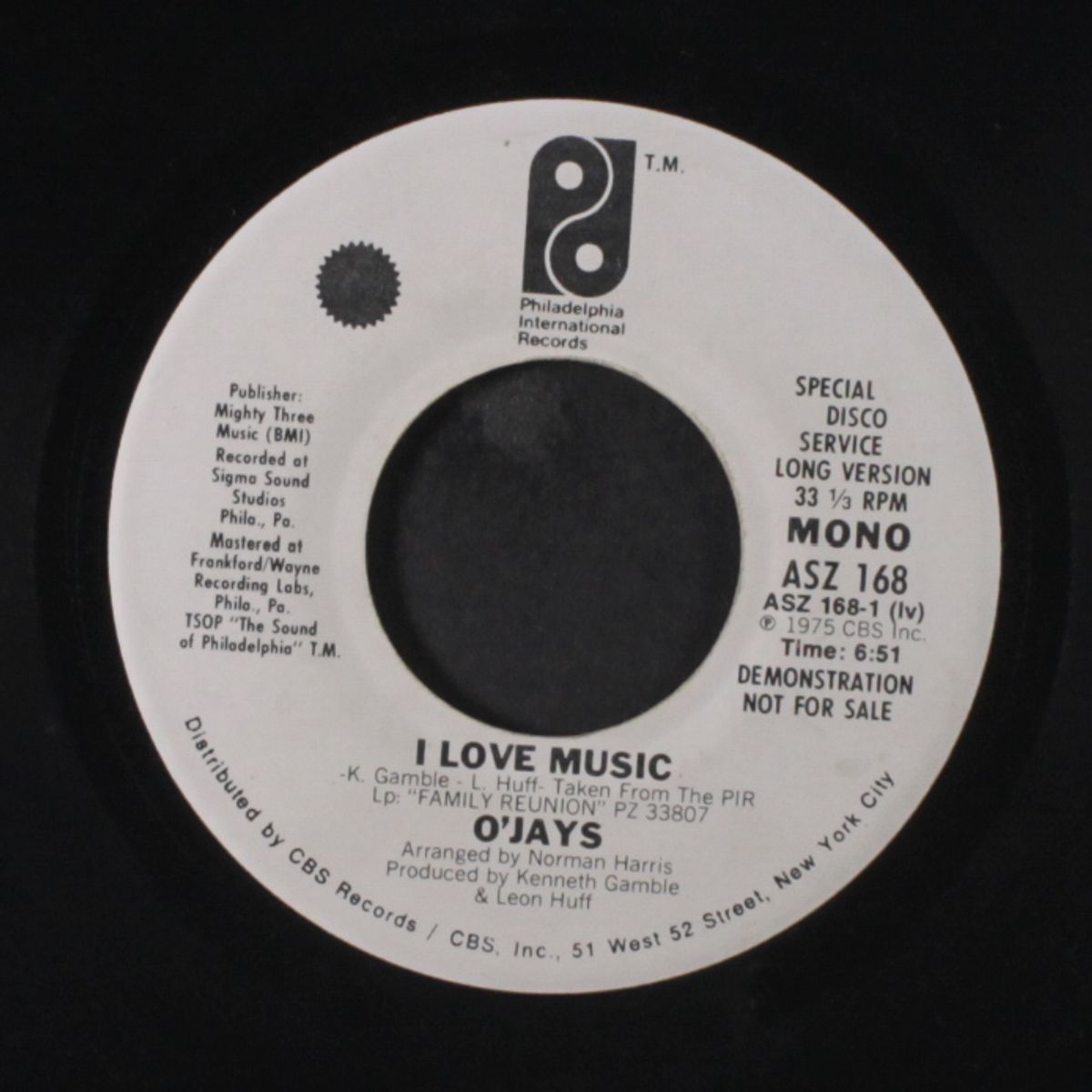 i love music / mono by O'JAYS
