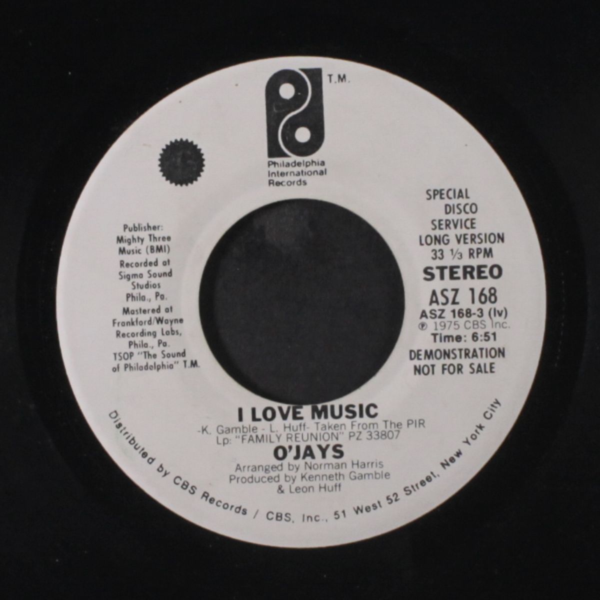 i love music / mono by O'JAYS