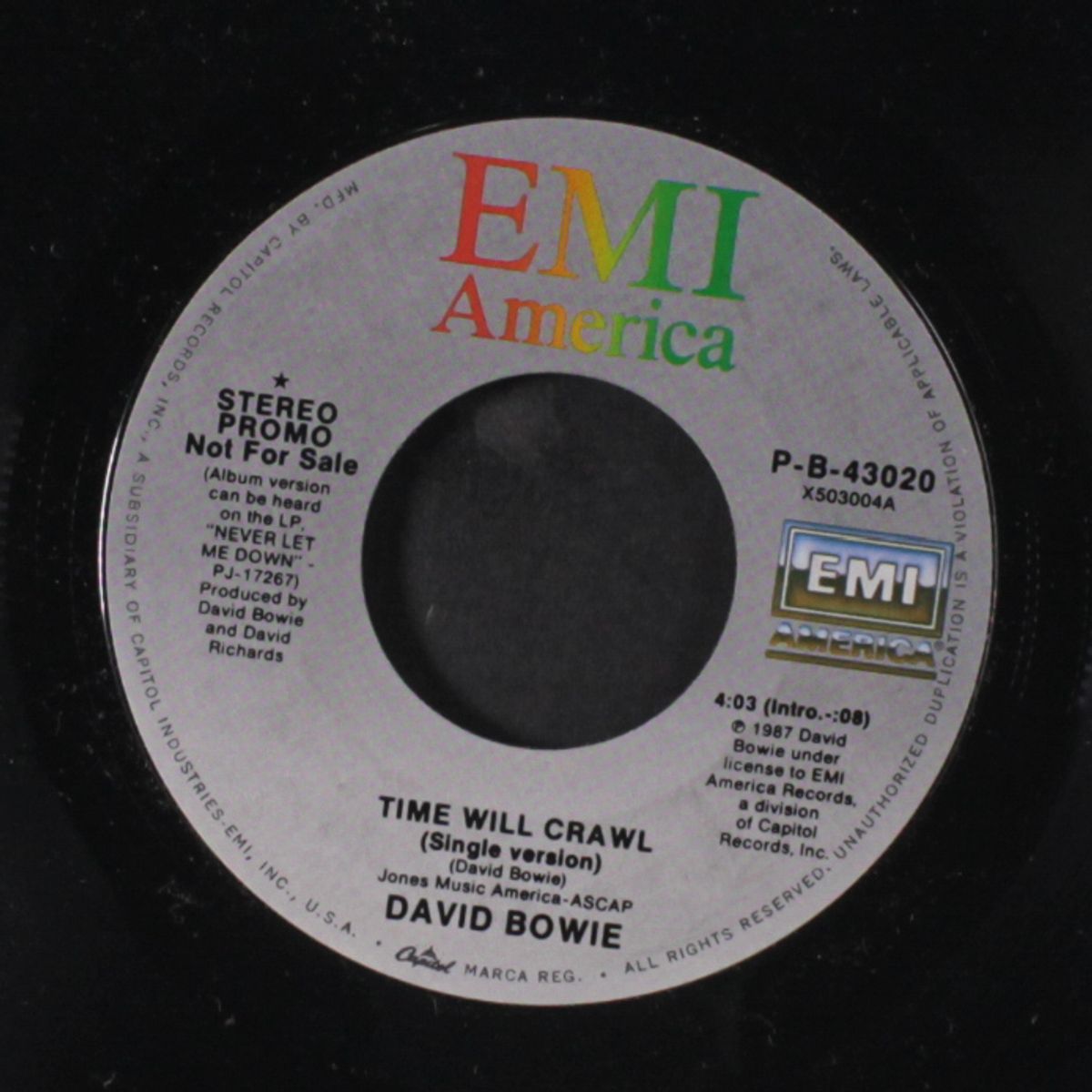 time will crawl / same by DAVID BOWIE