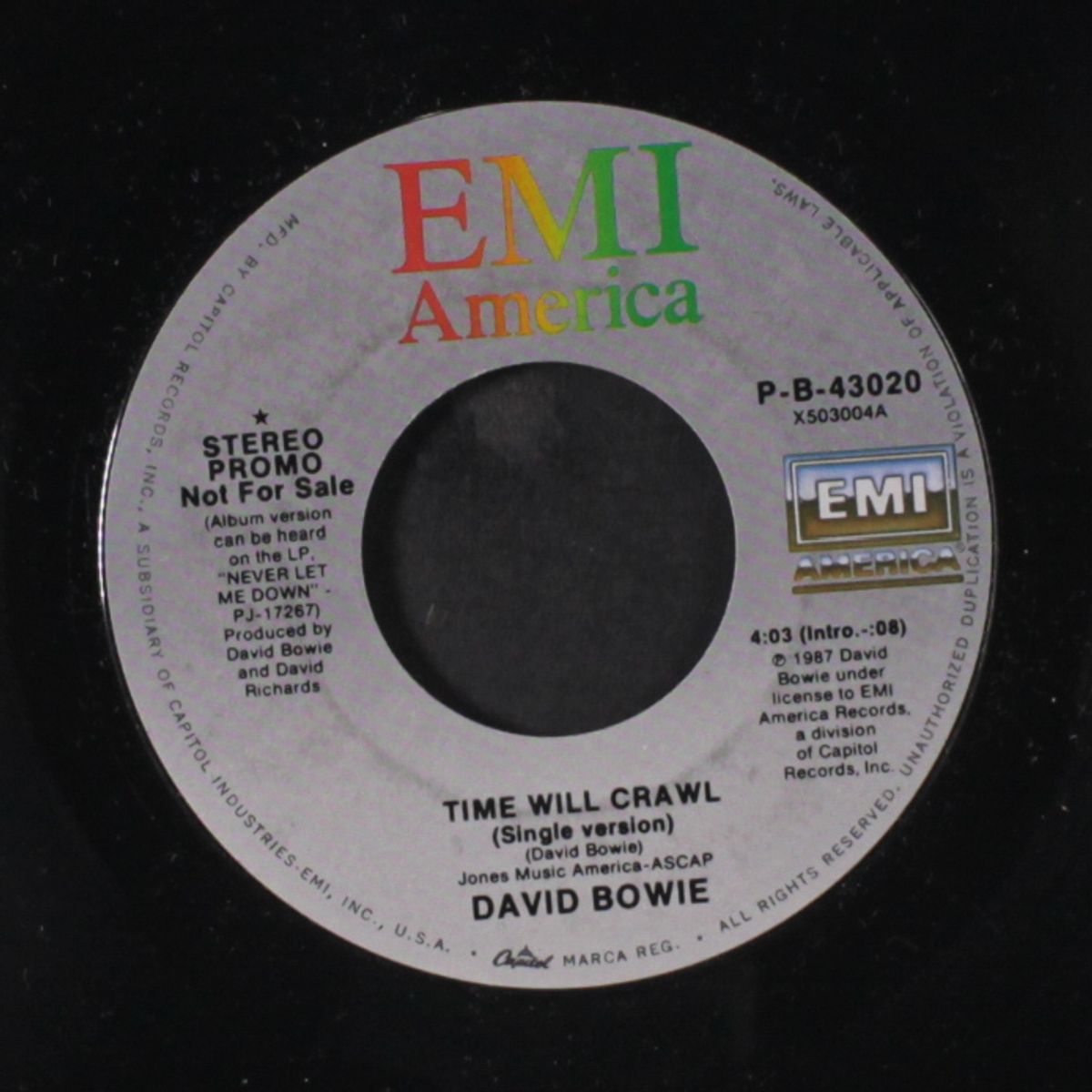 time will crawl / same by DAVID BOWIE