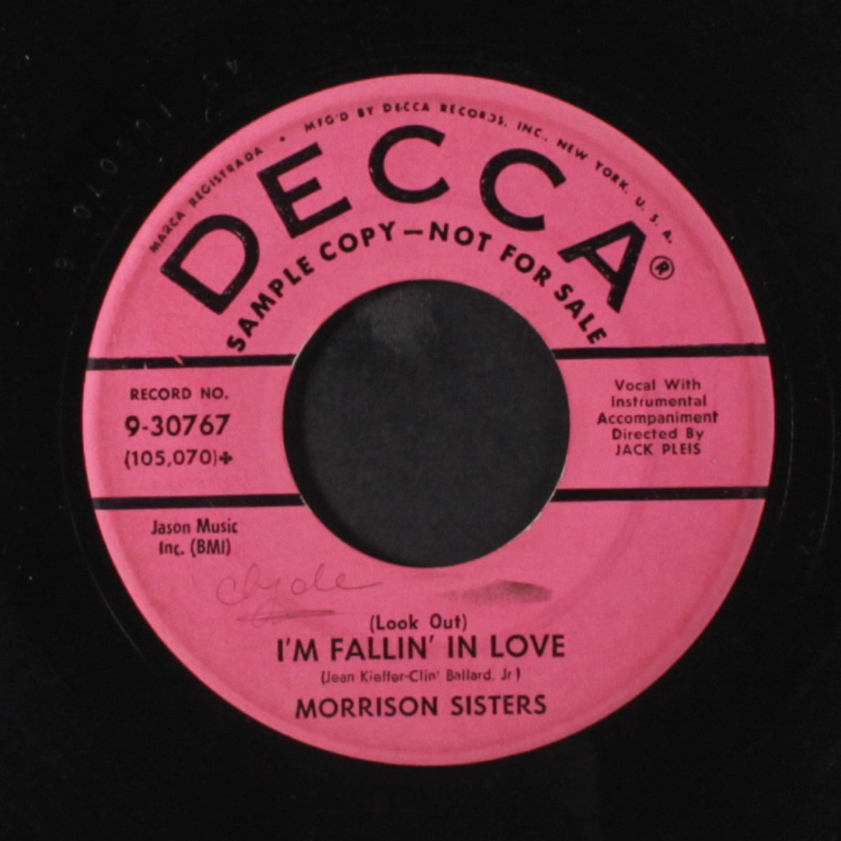 go man go / i'm fallin' in love by MORRISON SISTERS