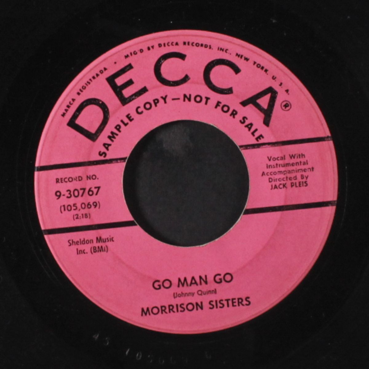 go man go / i'm fallin' in love by MORRISON SISTERS