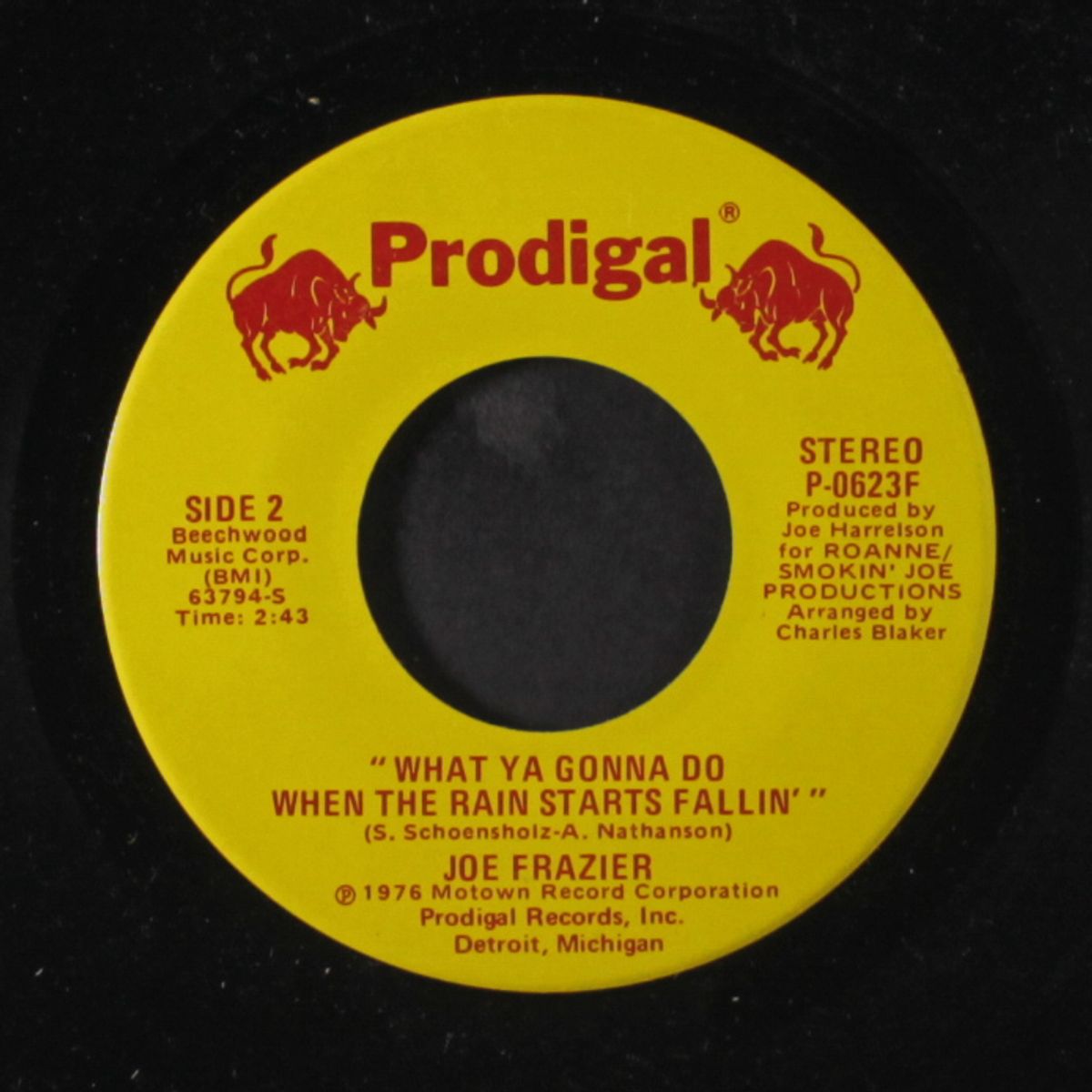what ya gonna do when the rain starts fallin' by JOE FRAZIER