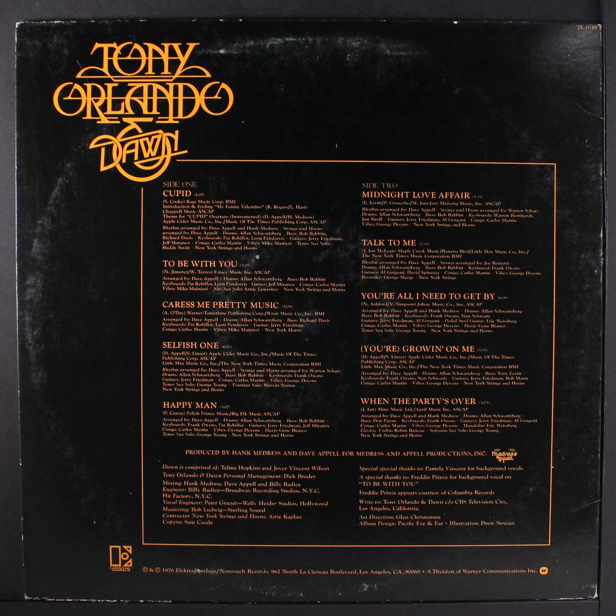 to be with you by TONY ORLANDO & DAWN