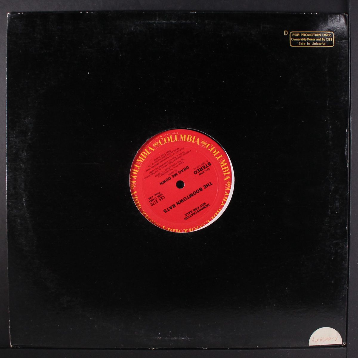 drag me down / same by BOOMTOWN RATS